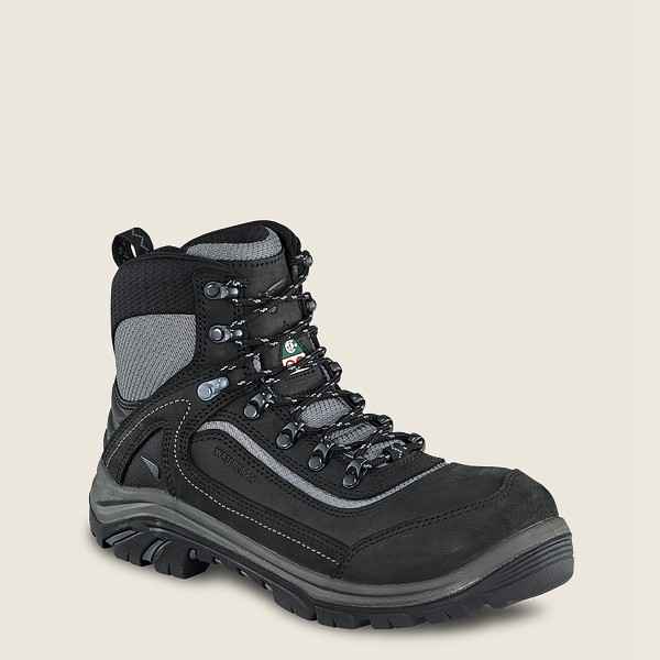 Red Wing Hiking Bot Bayan - Trades - 6-Inch Waterproof Csa Safety Toe - Siyah/Gri - 30IVQJTPX